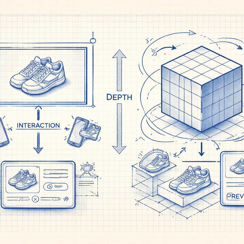 A comparison between 2D photos and 3D depth